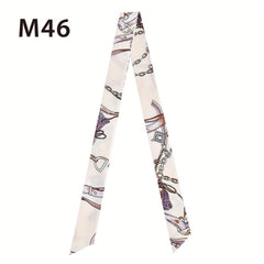 Skinny Scarf Long Ribbon Neckerchief French Style Twilly Scarf