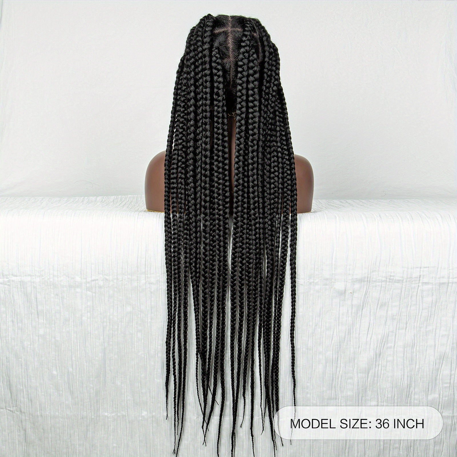 Full Lace Synthetic African Braid Wig Big Strands Beginner Friendly