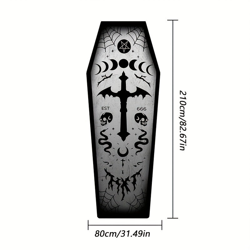 Halloween Coffin Carpet Plush Mat Fluffy Rugs