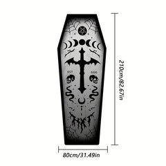 Halloween Coffin Carpet Plush Mat Fluffy Rugs