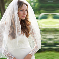 Classic Sheer Bridal Veil Lightweight Wedding Face Cover Elegant Style