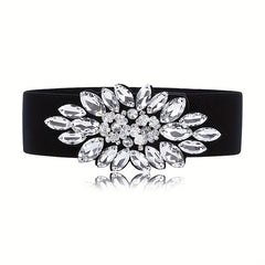 Rhinestone Elastic Band Vintage Waist Belt