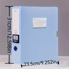 2pcs Plastic Waterproof File Box A4 File Information Box Large Capacity