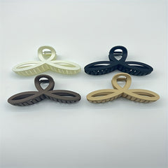 Frosted Clover Hair Claw Clip Strong Hold Grip Hair Jaw Clip