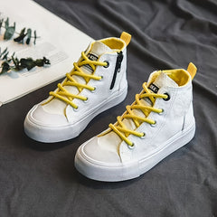 Girl's High Top Skate Shoes Comfy Non Slip Casual Sneakers
