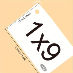 Math Multiplication and Division Flash Cards- 90 Sheets