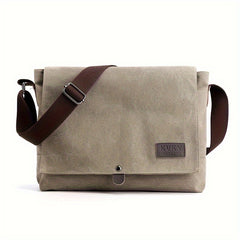 Canvas Messenger Bag Business Casual Crossbody Satchel Shoulder Bag