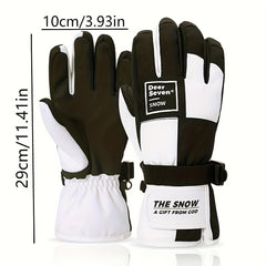 Touch Screen Skiing Gloves Winter Windproof Water Resistant