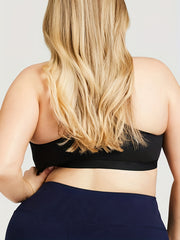  Sports Bra Zipper Front Racer Back Stretch Yoga Fitness Bra