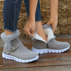 Women's Winter Snow Boots Faux Fur Lining Non slip Outdoor Bootie
