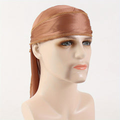 Men's Solid Durag Bandana Pirate Hat