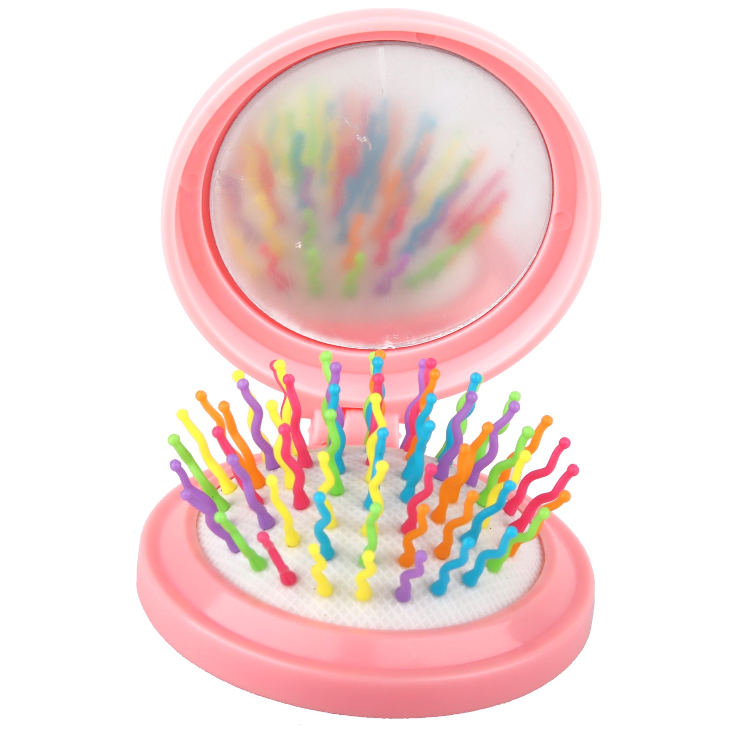 Rainbow Folding Massage Comb & Mirror