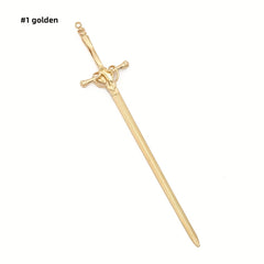 Sword Hair Pin Vintage Alloy Headwear Non Slip Hair Accessory