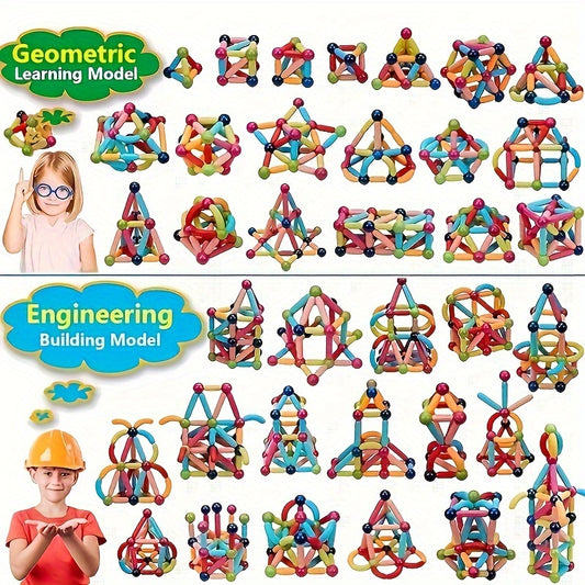 Magnetic Building Blocks Set for Kids - Educational Toy Gift