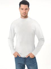 Men's Solid Thermal Tee for Fitness Activities