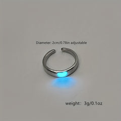 Luminous Ring Live Mouth Adjustable Unisex Ring