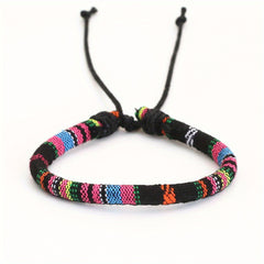 Ethnic Style Pattern Printing Woven Bracelet Men's Novelty Casual Gift Jewelry