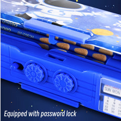 Password Lock Pencil Case Stationery Box