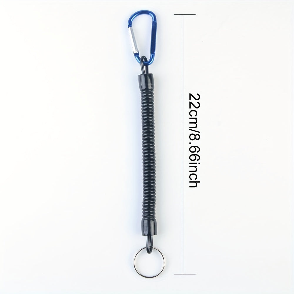 Multifunctional Spring Rope Key Chain Carabiner Key Holder