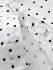 Toddler Baby Boys Polka Dot Lapel Button Up Long Sleeve Shirts