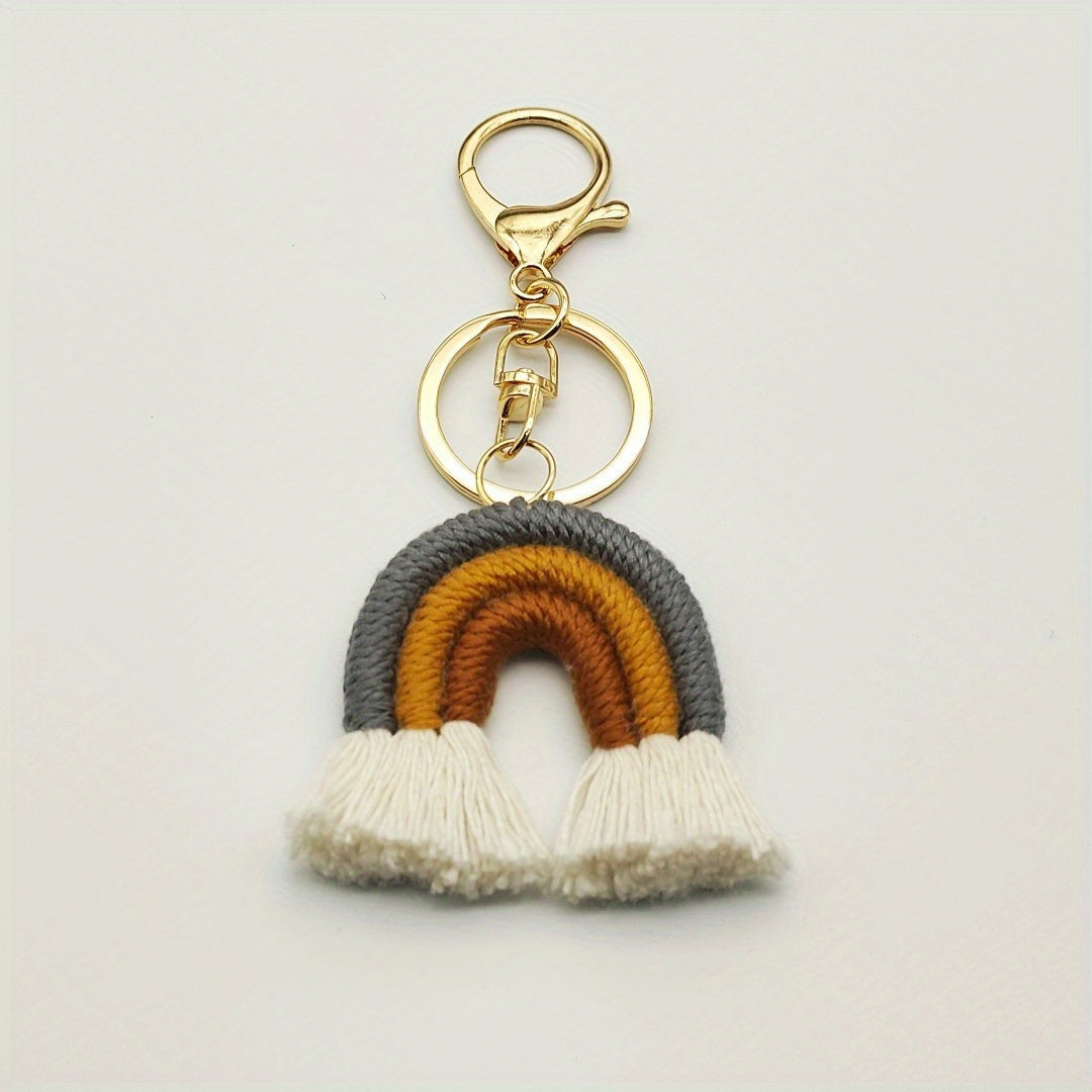 Colorful Rainbow Keychain for Summer Style