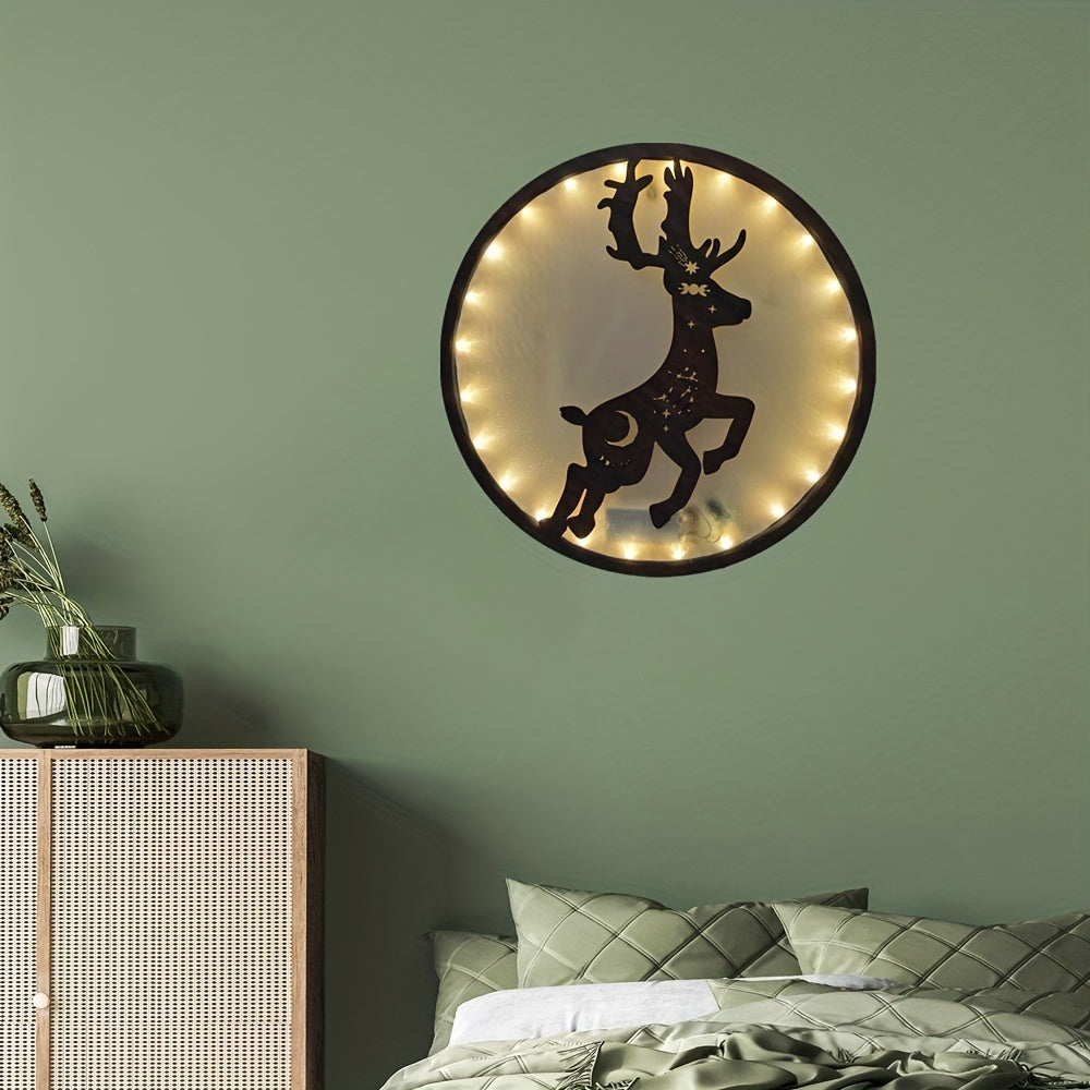 Retro Wooden LED Creative Wall Decoration Light