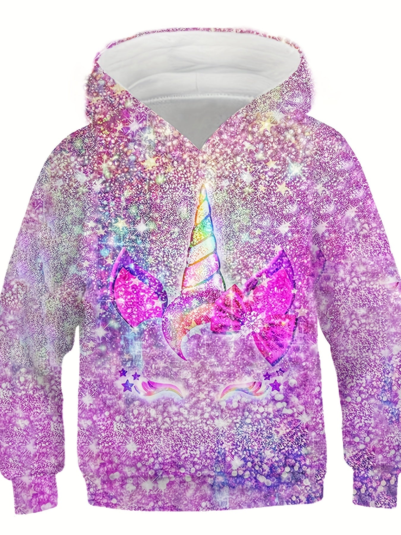 Kid's Unicorn Graphic Hoodie Spring Autumn Casual Sweatshirt