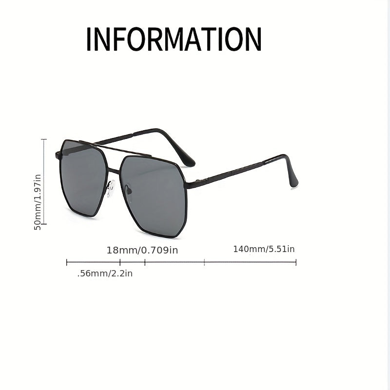 Men's Polarized Aviator Sunglasses Retro Style Night Dual Use Outdoor Sports