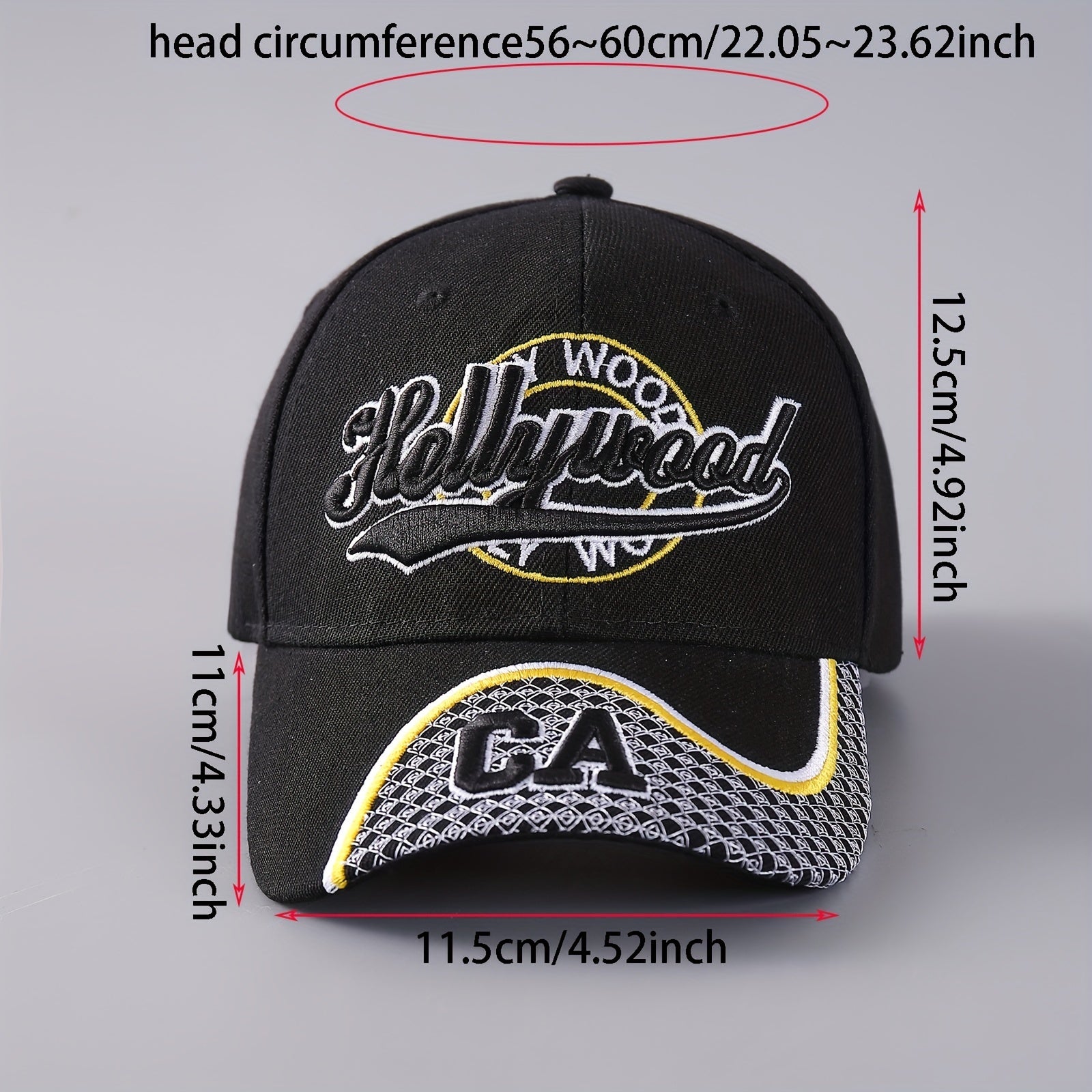 Men's Embroidered Baseball Cap Duck Tongue Brim