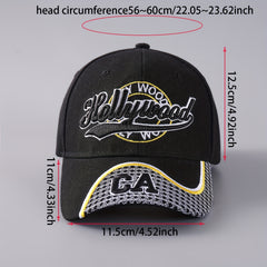 Men's Embroidered Baseball Cap Duck Tongue Brim