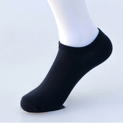 5 Pairs Women's Invisible Boat Socks Cotton Deodorant Sweat Absorbing