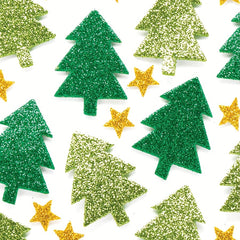 100pcs Christmas Tree Foam Stickers Self Adhesive Party Crafts