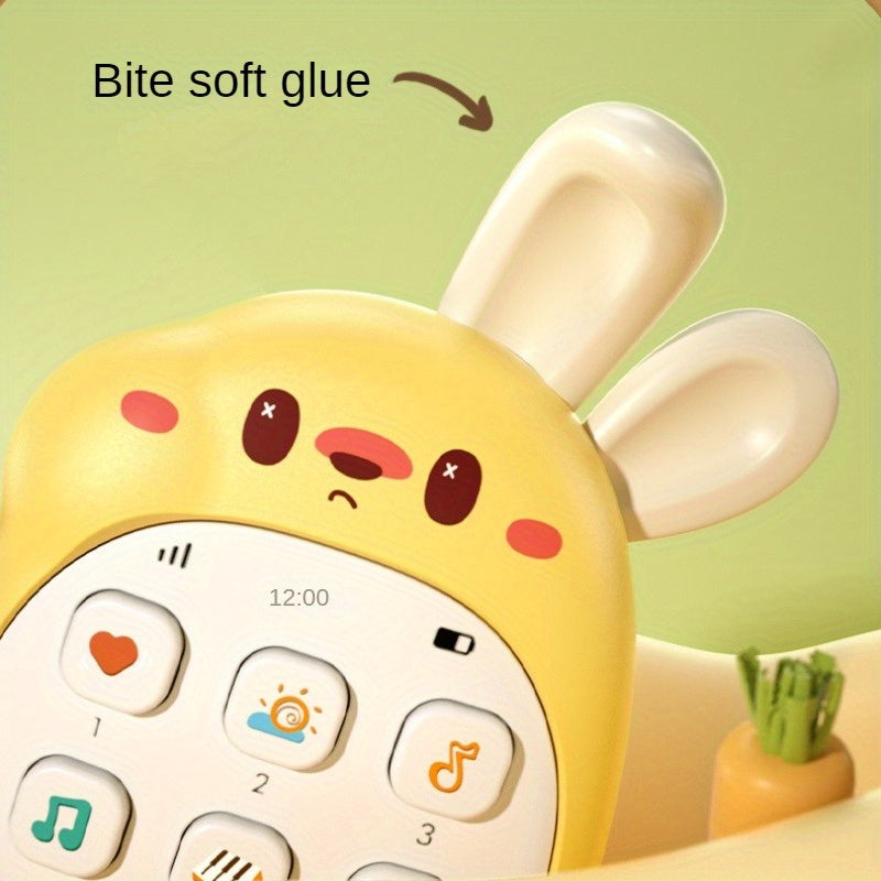 Baby Cell Phone Toy with Early Education & Music Sensory Rabbit Learning Phone