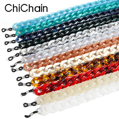 Tortoiseshell Amber Glasses Chain Solid Mask Chain Anti-drop Acrylic Rope