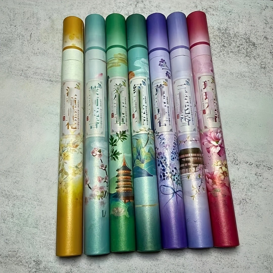 Floral Incense Set - 140 Sticks - 7 Scents - Yoga Meditation Gift