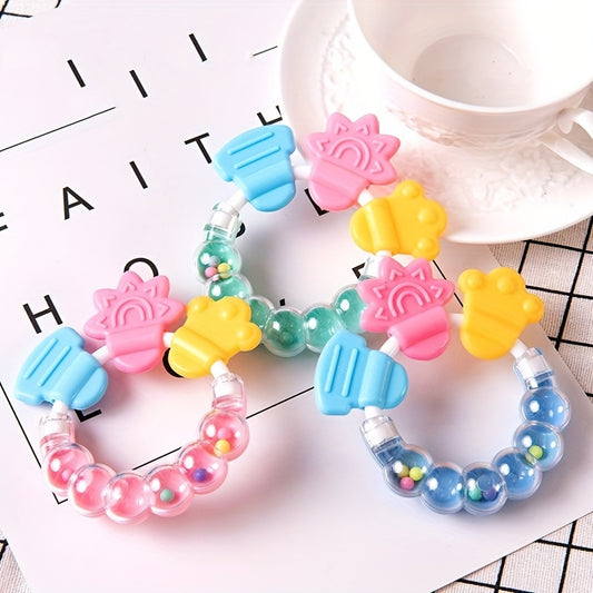 Baby Silicone Teether Rattle - Perfect for Music & Molar Development