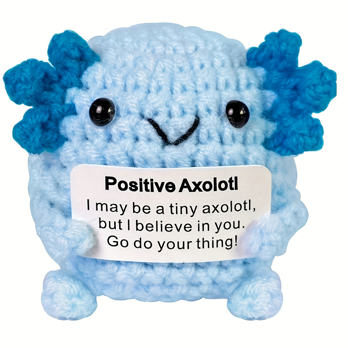 Crochet Axolotl Doll Plush Emotional Support Animal Unique Gift