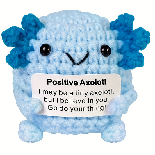 Crochet Axolotl Doll Plush Emotional Support Animal Unique Gift