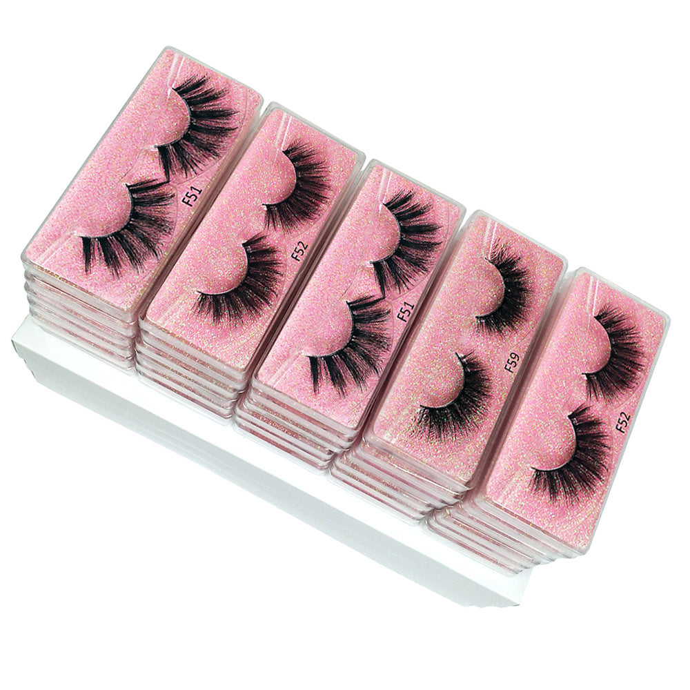 Natural Fluffy 3D Mink Lashes Soft and Thick False Eyelashes for Women