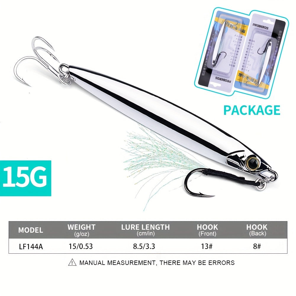 Proberos 1pc Metal Jig Fishing Lure for Saltwater