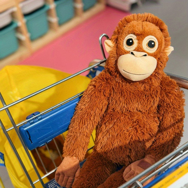 Realistic Orangutan Doll Soft Plush Stuffed Animal Long Arm Monkey