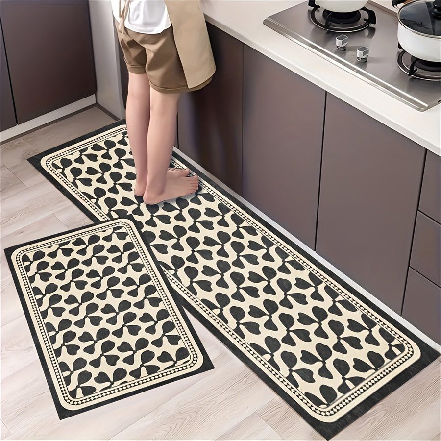 Boho Style Washable Rug Crystal Velvet Floor Mat