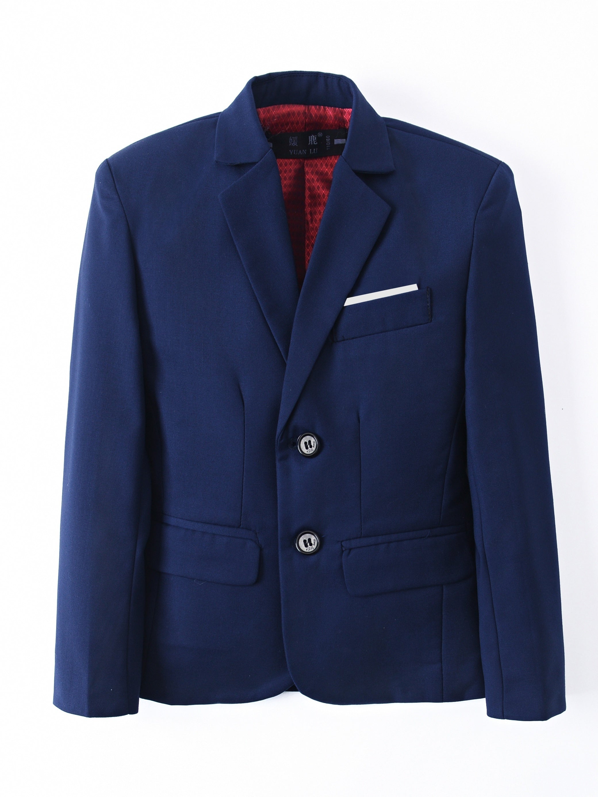 Boys Blazer Slim Suit Coat Formal One Button Jacket