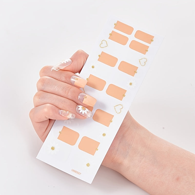 3D Self Adhesive Nail Polish Stickers Full Cover Manicure Stickers