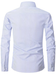 Men's Striped Regular Fit Button Up Shirt