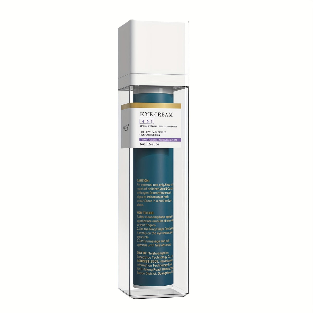 Dark Circle & Puffiness Eye Cream, Night Under Eye Cream for Wrinkle Smoothing