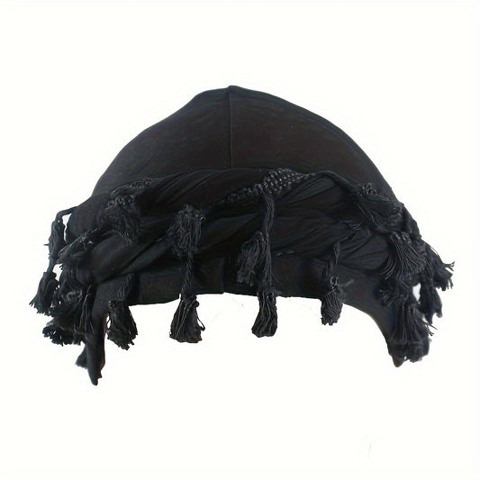 Vintage Turban Head Wraps with Tassels for Men & Women
