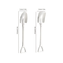 6pcs Stainless Steel Chopping Spoon for Coffee Ice Cream Desserts