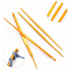 10pcs Aluminum Alloy Craft Crochet Hook Kit For Beginners