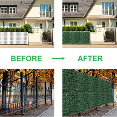 2pcs Artificial Ivy Privacy Fence Wall Screen Faux Ivy Vine Leaf Decoration